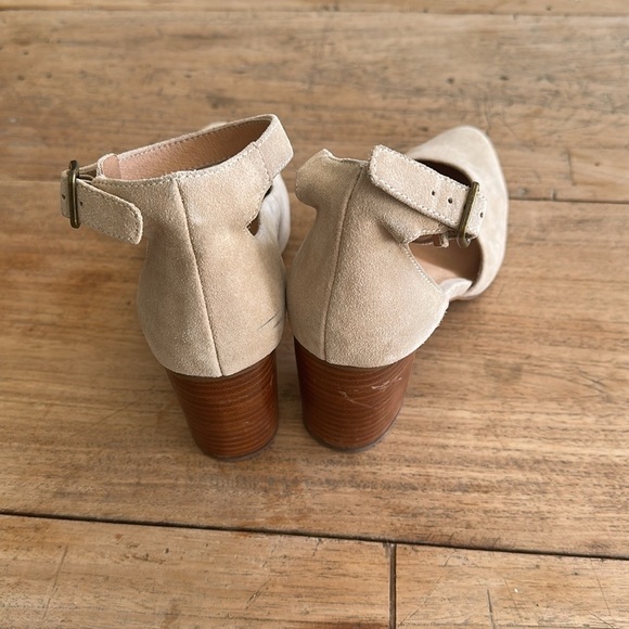 Soludos Gemma Heel – Size 8 – Neutral Suede Block Heel – Anthropologie - Picture 6 of 11